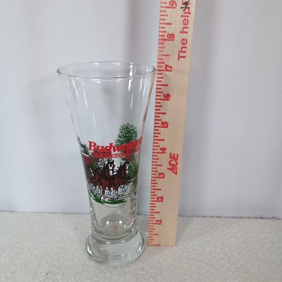 Budweiser Clydesdales Beer Glass Libbey Pilsner 12 oz Horses Vintage 1991 - Picture 11 of 11
